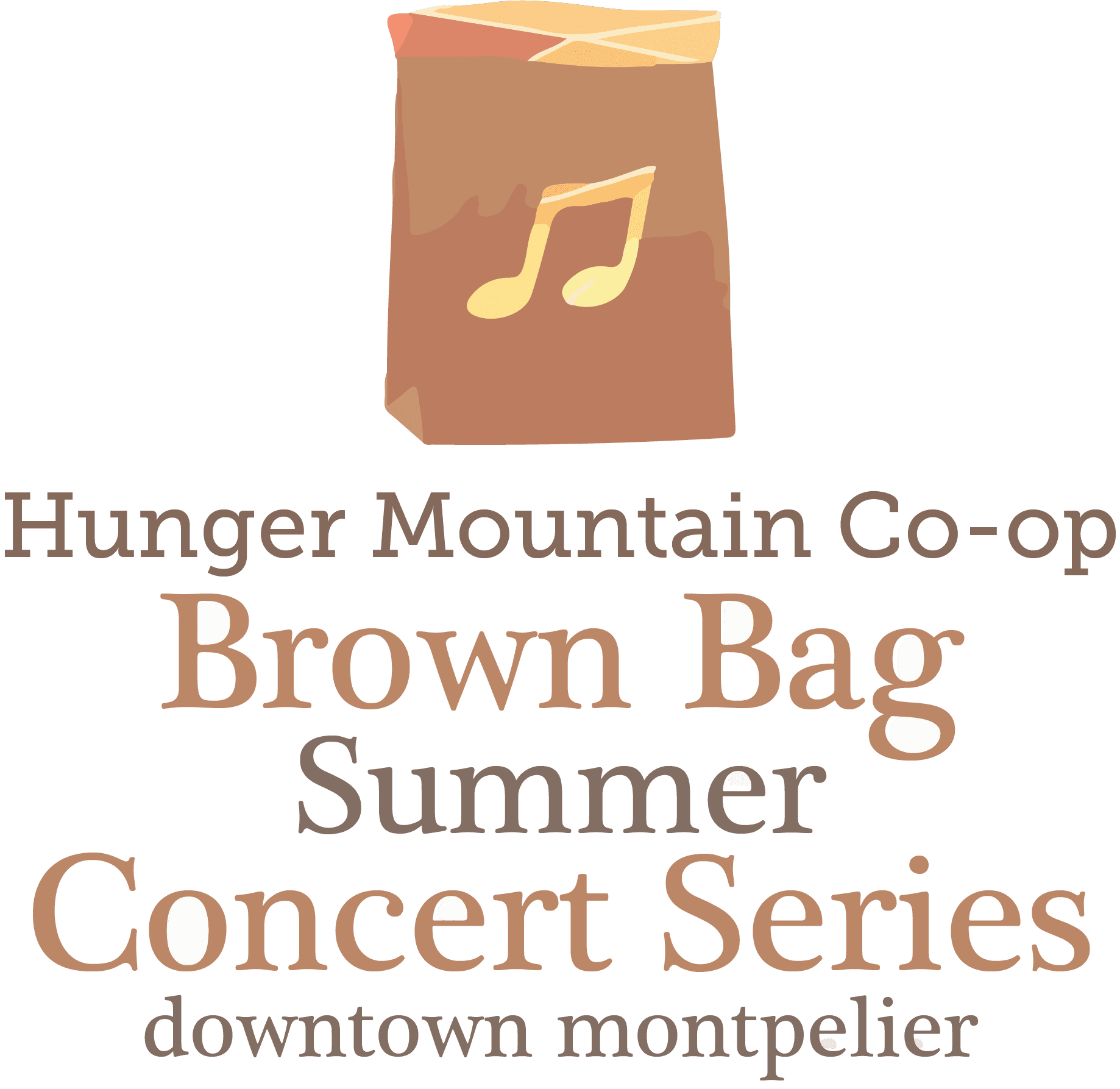 Hunger Mountain Co-op Brown Bag Summer Concert Series logo
