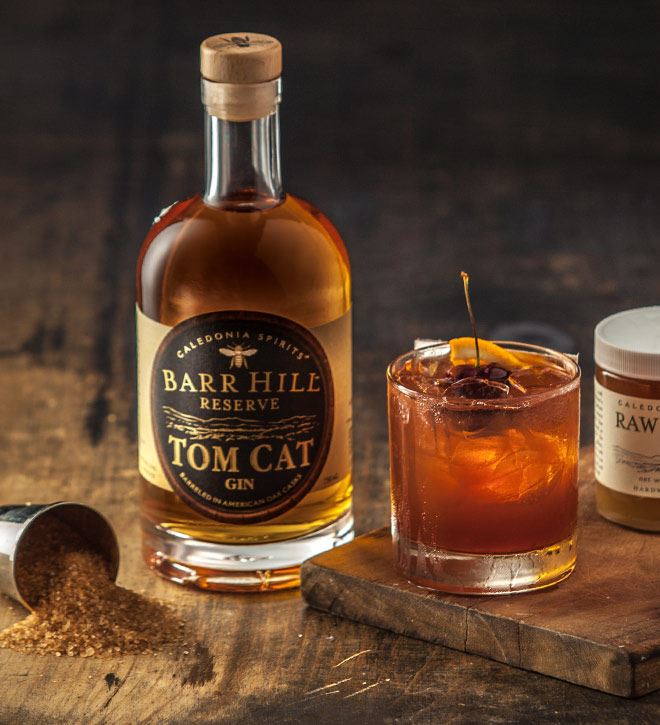 Tom Cat Old Fashioned, Image courtesy of Caledonia Spirits