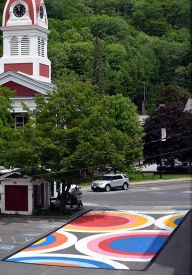 60 State Street Asphalt Mural